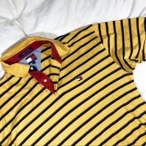 TOMMY HILFIGER STRIPED POLO 〰️ XL